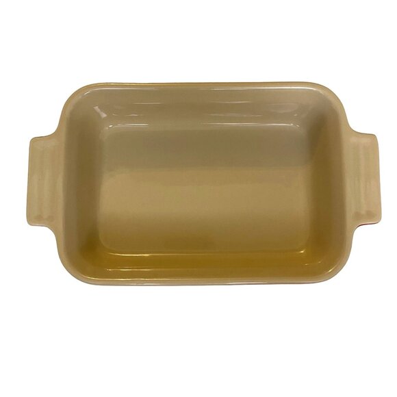 Le Creuset Stonewear Red Enamel Rectangular Baking Dish Small 7x5 - Picture 2 of 10